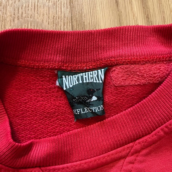 Vintage Northern Reflections Red Loon Logo Sweatshirt - Picture 3 of 8